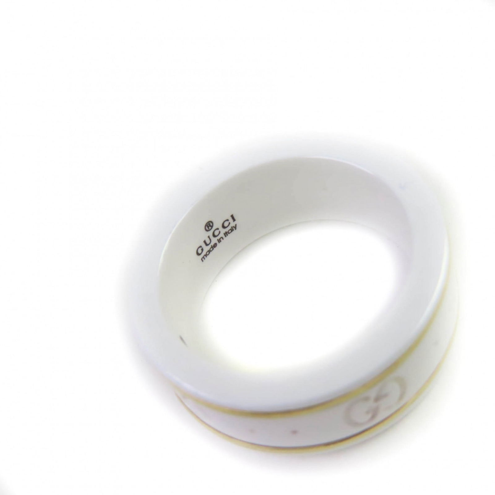 Ceramic Gucci Band Ring - 7