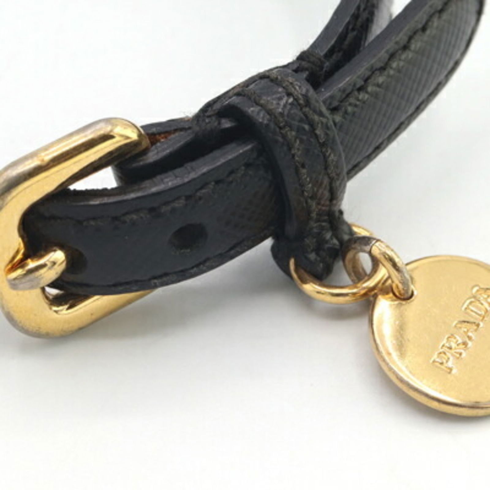 Leather Prada Charm Bracelet - 3