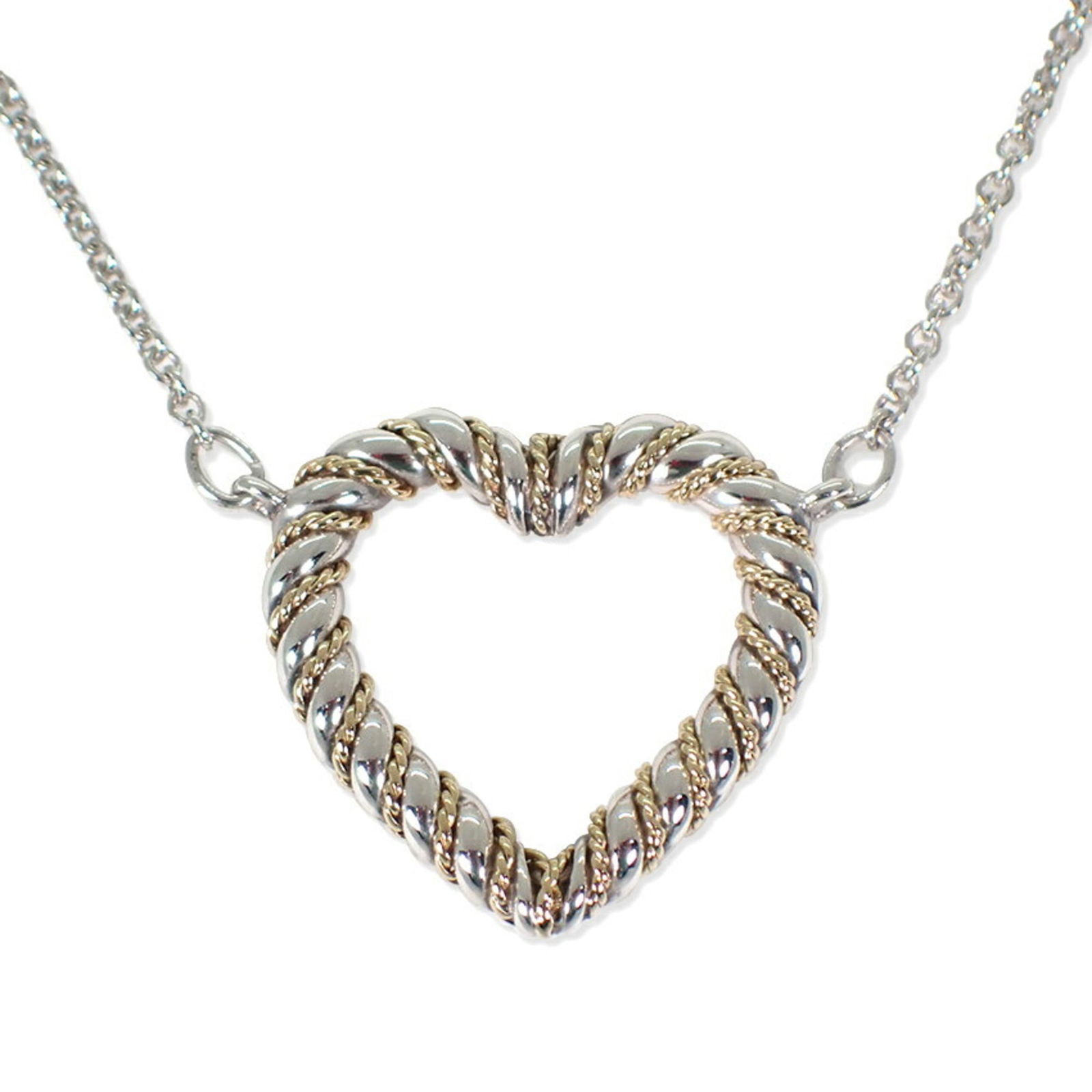 j81-5 TIFFANY 925 750 Twisted Heart Necklace: j81-5 TIFFANY 925 750 Twisted Heart Necklace This listing features j81-5 TIFFANY 925 750 Twisted Heart Necklace. Item specifics are provided below. Item Specifics: Brand: Tiffany Necklace Type:
