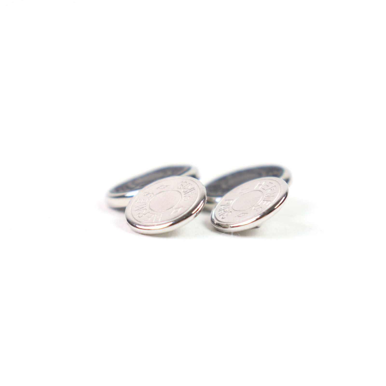 Steel Hermes Stud/ Button Stainless - 6