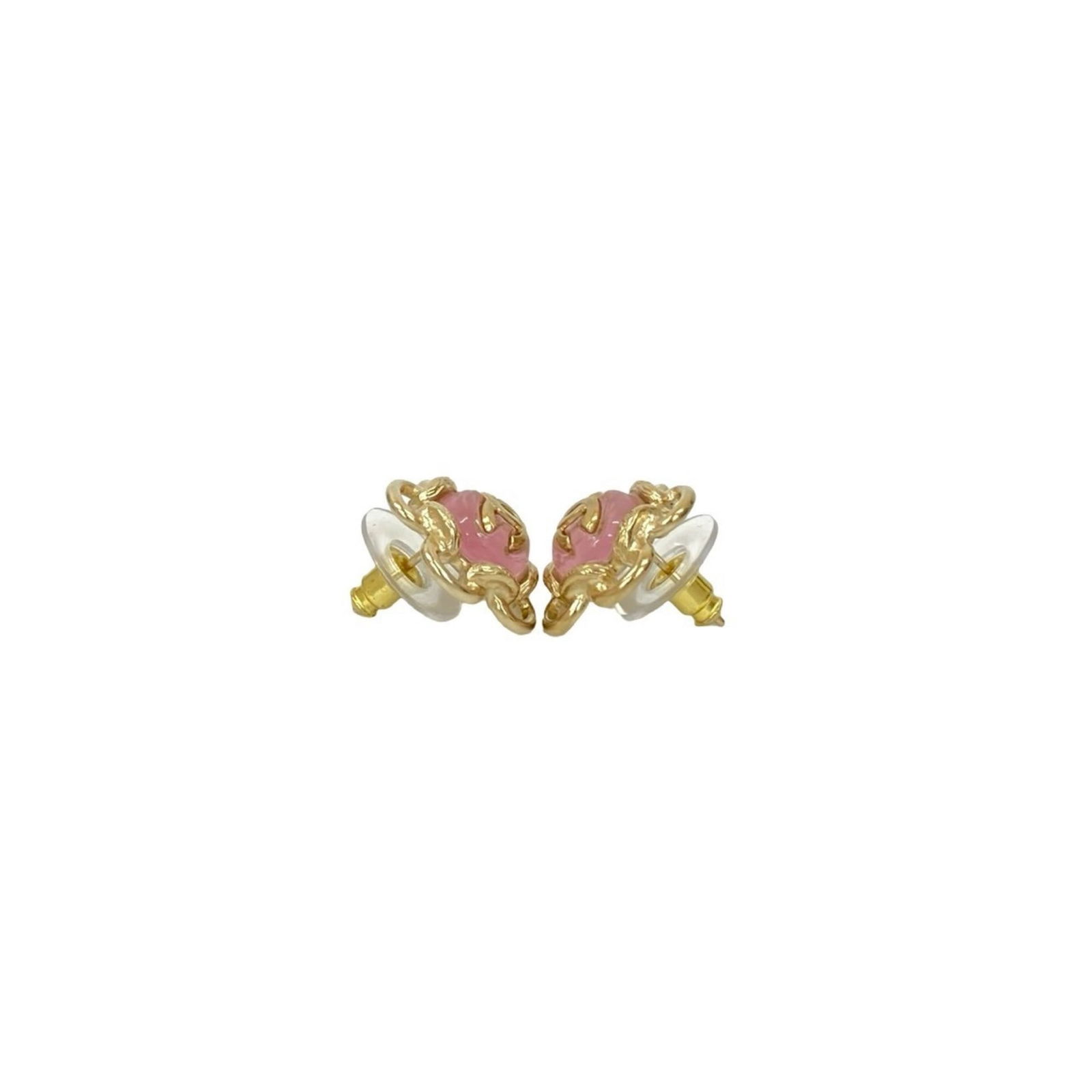 Plating Chanel Stud Earrings Gold - 3