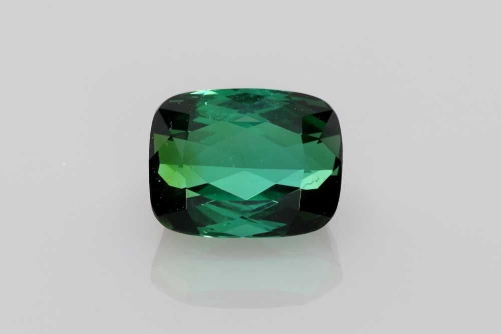 Loose Tourmaline Gemstone - Cushion 2.91ct Green EC (1 of 1)