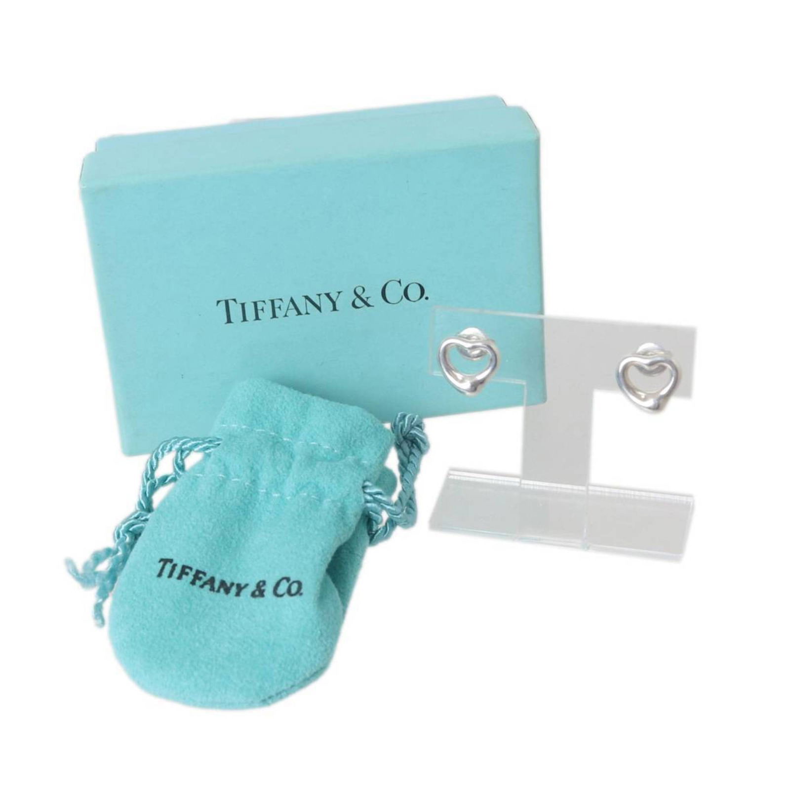 925 Tiffany Stud Earrings Silver - 8