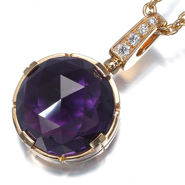 Gold Bvlgari Necklace Amethyst Diamond Parentesi Cocktail 18K 750 Rose: Gold Bvlgari Necklace Amethyst Diamond Parentesi Cocktail 18K 750 Rose This listing features Gold Bvlgari Necklace Amethyst Diamond Parentesi Cocktail 18K 750 Rose. Item specifics are provided below.