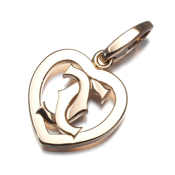 Gold Cartier Pendant 2C Double C C2 Heart Charm 18K 750 Rose: Gold Cartier Pendant 2C Double C C2 Heart Charm 18K 750 Rose This listing features Gold Cartier Pendant 2C Double C C2 Heart Charm 18K 750 Rose. Item specifics are provided below. Item Specifics: