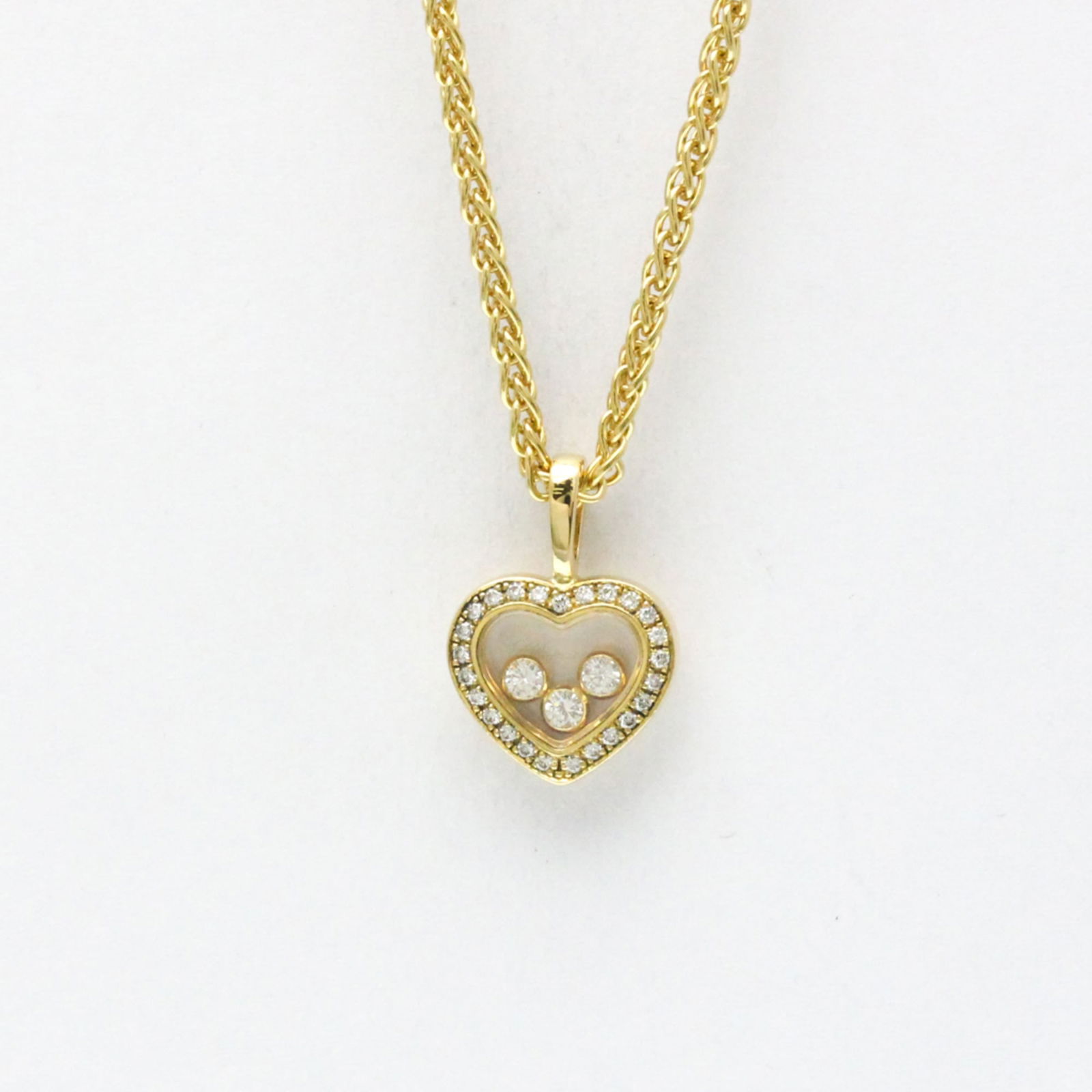 Women Fashion Pendant Necklace (Gold) - Chopard Happy Diamonds Necklace 79/ 4502 Yellow Gold (18K) (1 of 14)