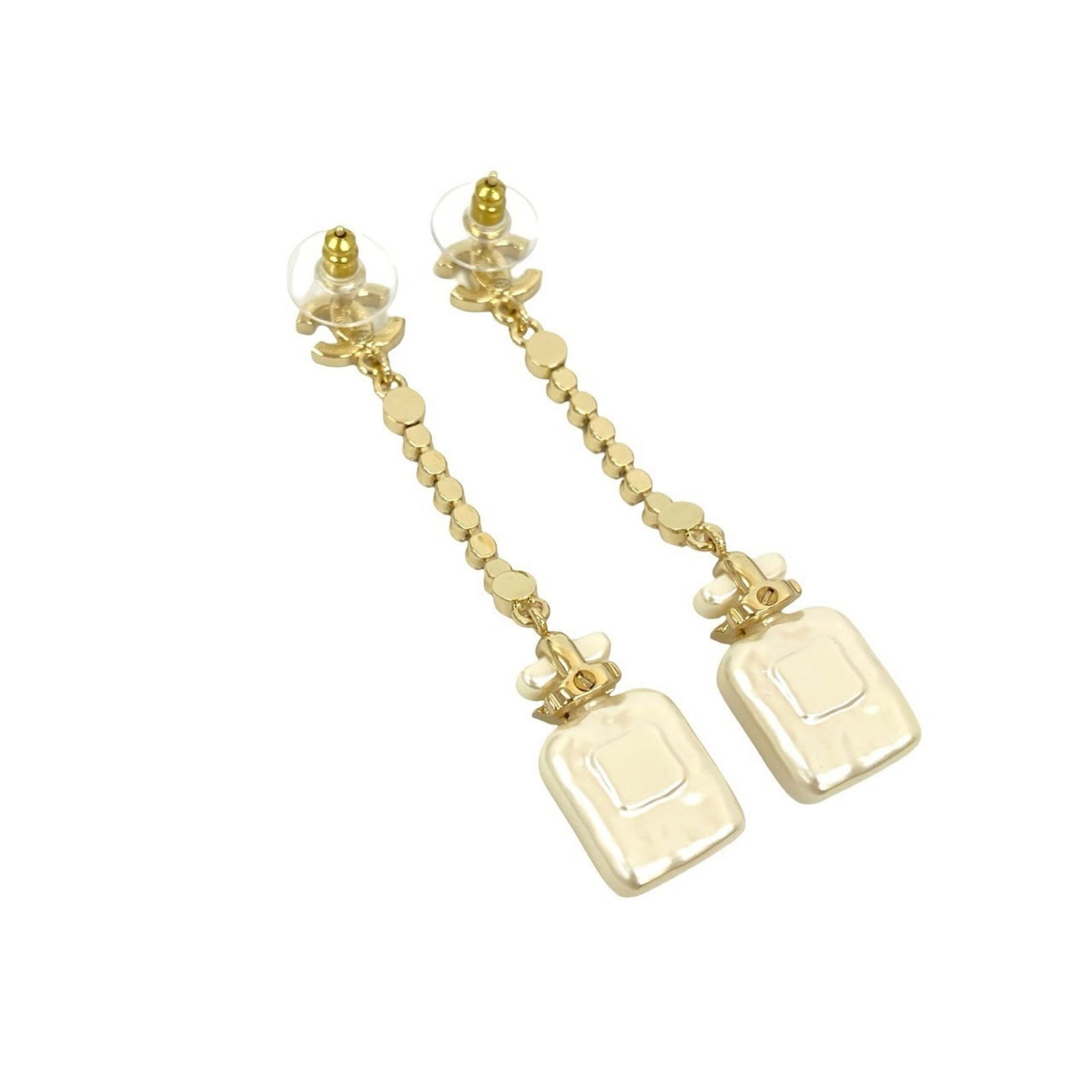 Plating Chanel Stud Earrings Gold - 6