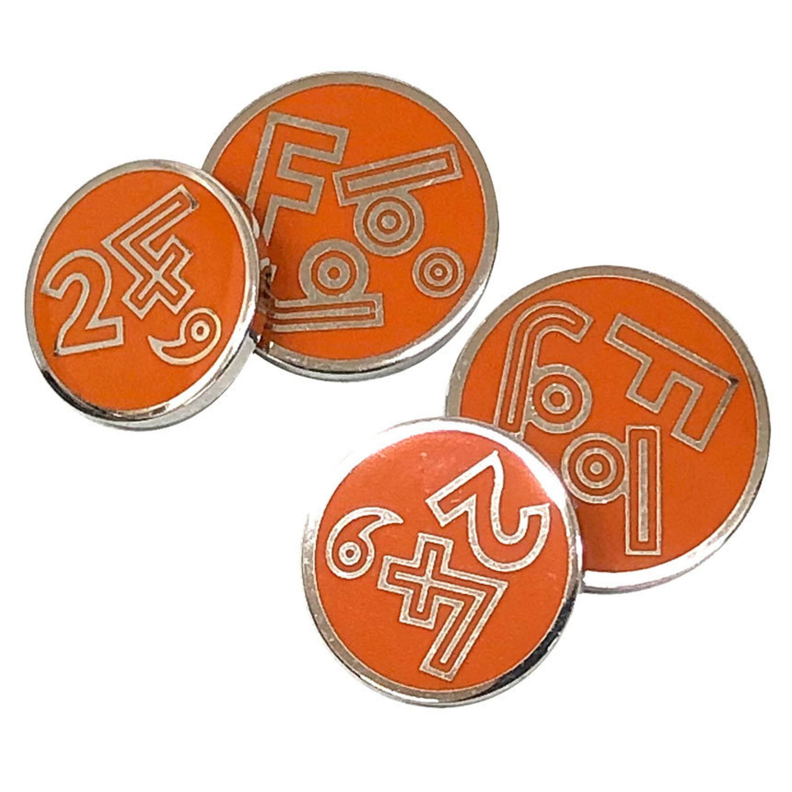 Brass Hermes Cufflinks: Brass Hermes Cufflinks This listing features Brass Hermes Cufflinks. Item specifics are provided below. Item Specifics: Brand: Hermes Type: Cufflinks Gender: Men Material: Brass Color: Orange,