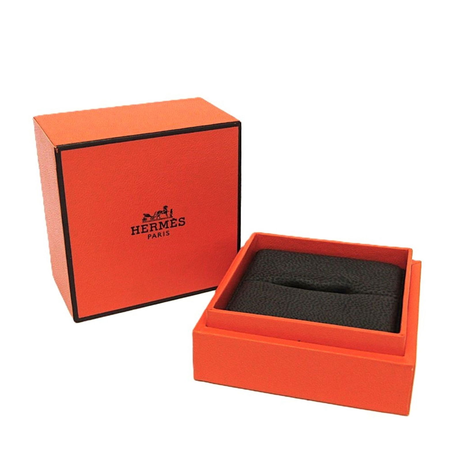 Silver Hermes Band Ring - 10