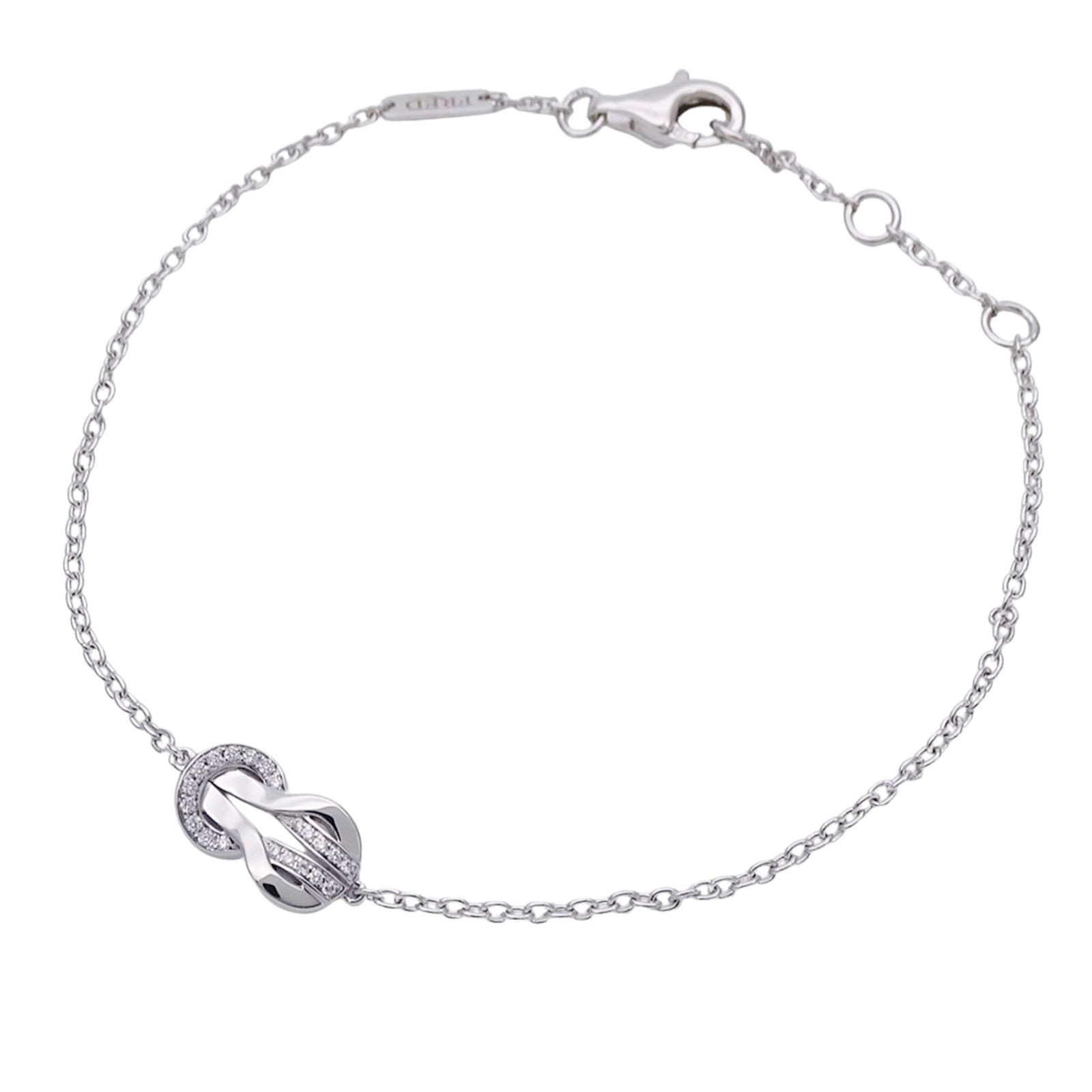 (18K) Fred Charm Bracelet White Gold (1 of 10)