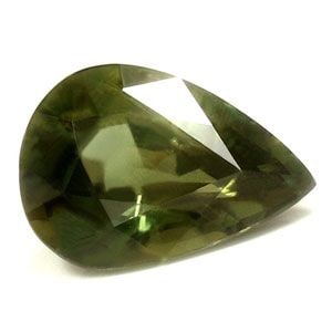 Loose Sapphire Gemstone - GIA Pear 2.87ct Green SI (1 of 1)