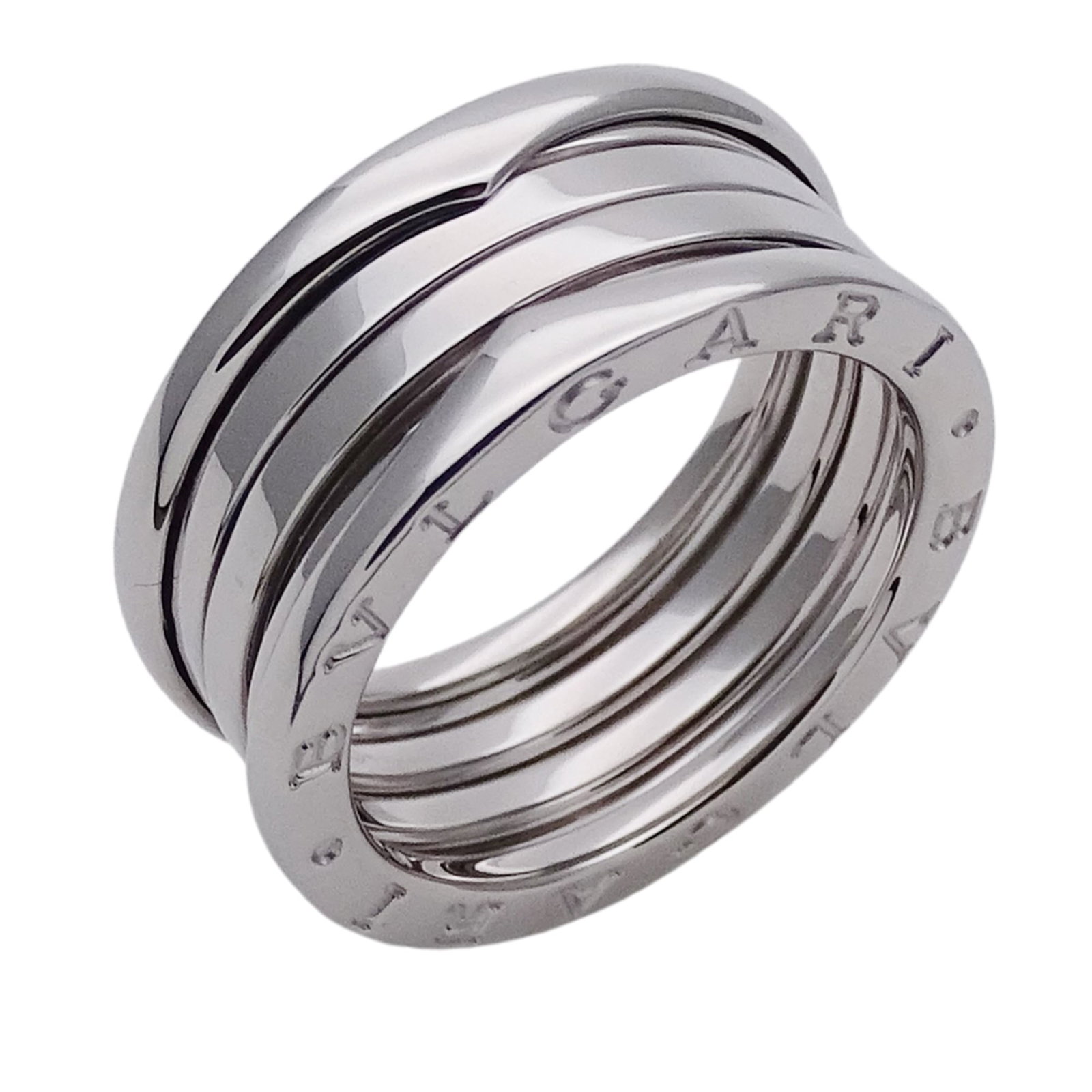(18K) Bvlgari Band Ring White Gold: (18K) Bvlgari Band Ring White Gold This listing features (18K) Bvlgari Band Ring White Gold. Item specifics are provided below. Item Specifics: Brand: Bvlgari Type: Band Ring Gender: Men,Women Color: