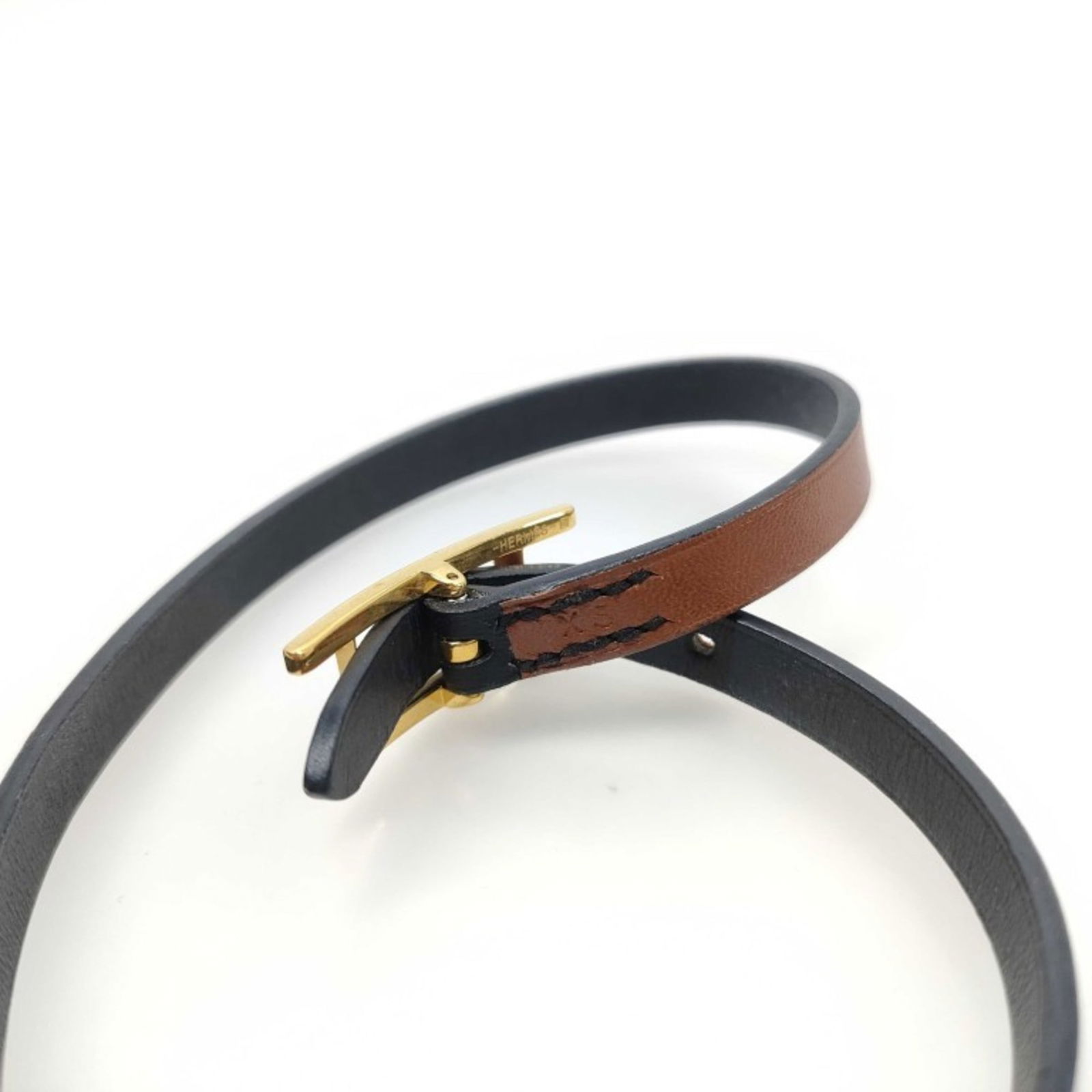 Leather Hermes Charm Bracelet - 6