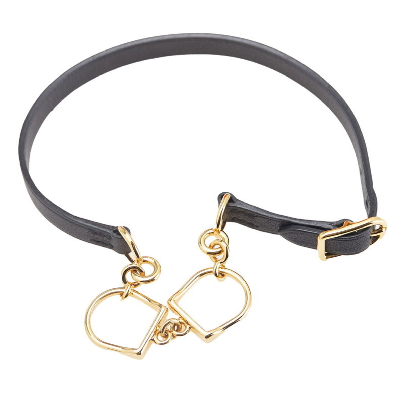 Leather Hermes Charm Bracelet - 2
