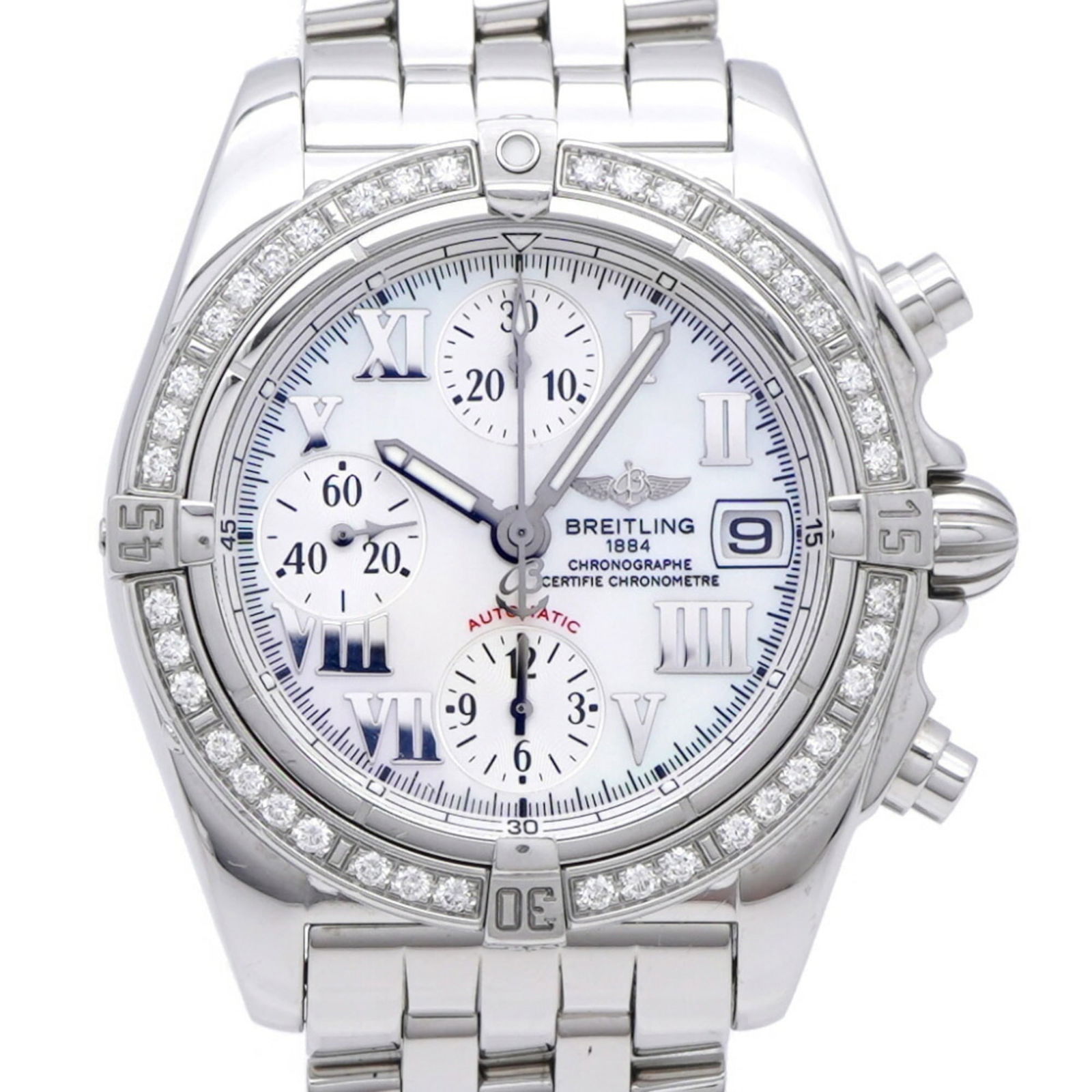 Wristwatch Breitling: Wristwatch Breitling This listing features Wristwatch Breitling. Item specifics are provided below. Item Specifics: Brand: Breitling Type: Wristwatch Gender: Men Material (Case): Stainless Steel Mater