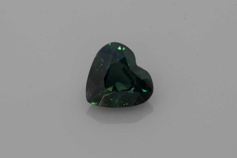 Loose Sapphire Gemstone - Heart 1.26ct Teal EC (1 of 1)