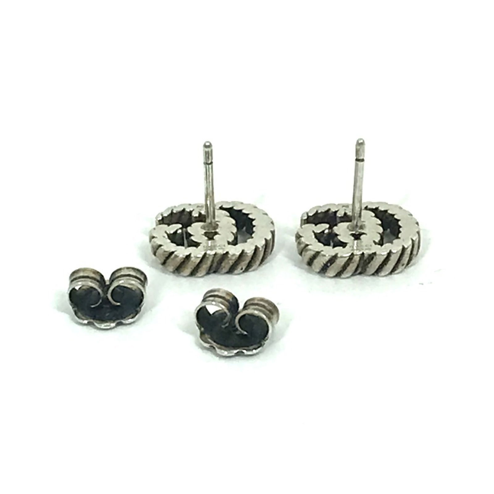 925 Gucci Stud Earrings Silver - 7