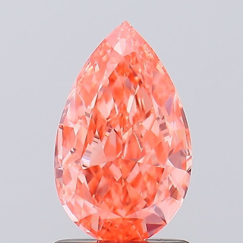 Loose Lab Diamond - IGI Pear 1.3ct Fancy Vivid Orangey Pink VS1: Loose Lab Diamond - IGI Pear 1.3ct Fancy Vivid Orangey Pink VS1 This listing features Loose Lab Diamond - IGI Pear 1.3ct Fancy Vivid Orangey Pink VS1. Item specifics are provided below. Item