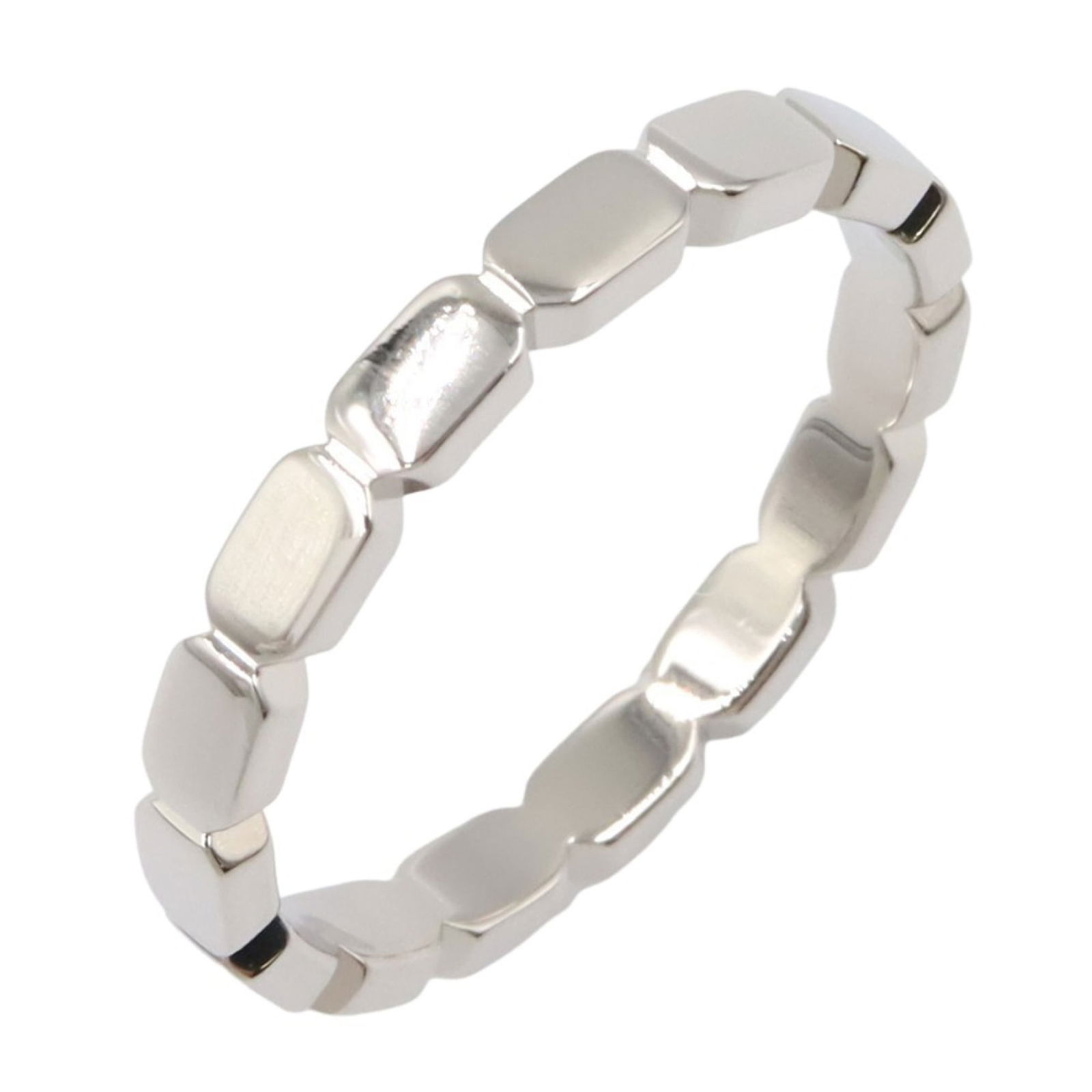 950 Chanel Band Ring Platinum (1 of 6)