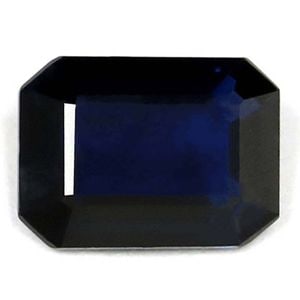 Loose Sapphire Gemstone - Emerald 1.37ct Blue SI (1 of 1)