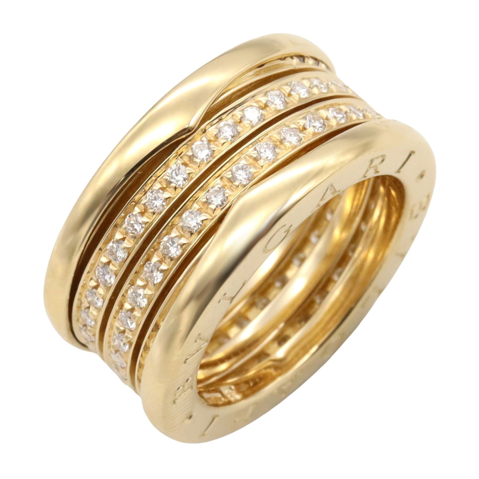 (18K) Bvlgari Band Ring Yellow Gold (1 of 6)