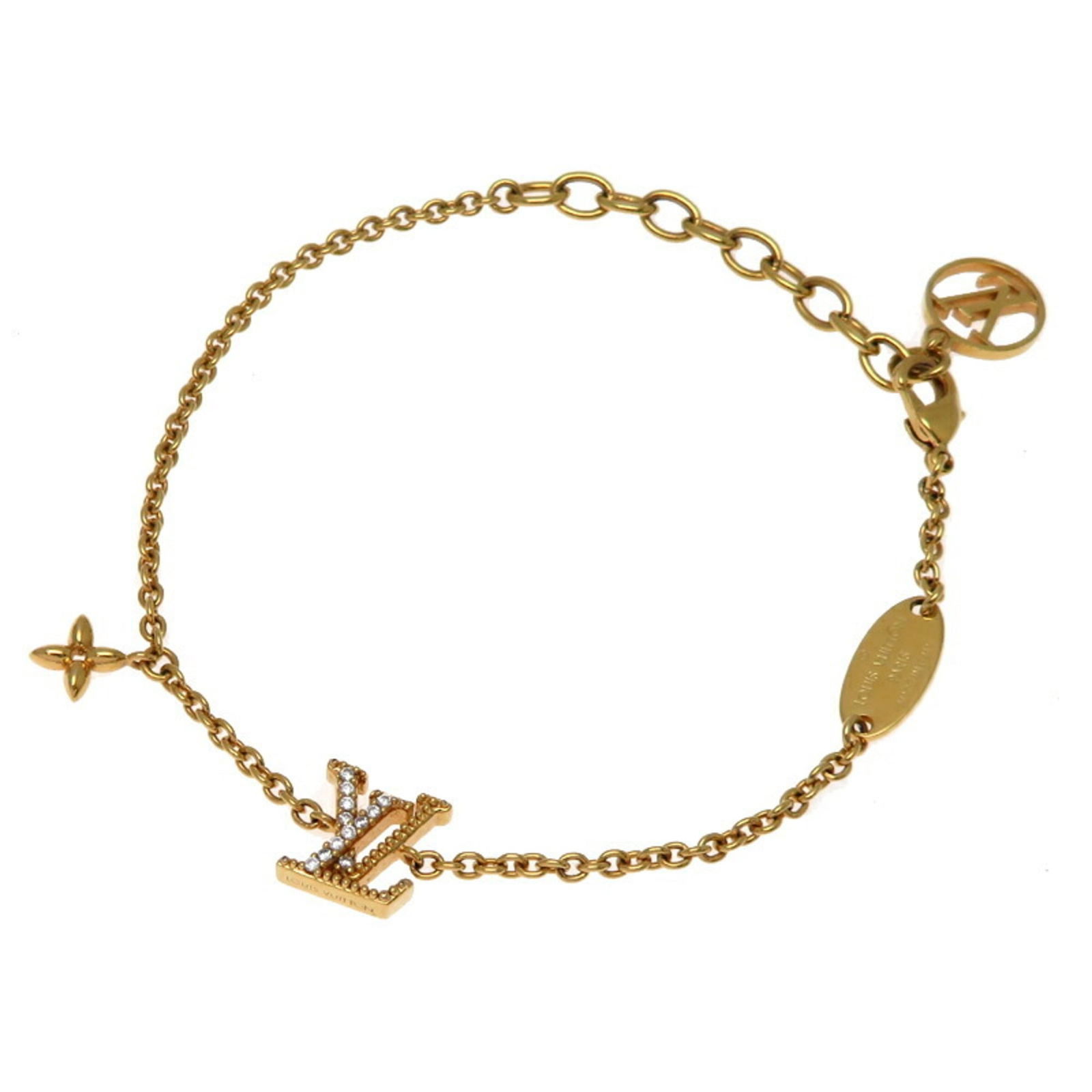Plating Louis Vuitton Charm Bracelet Gold: Plating Louis Vuitton Charm Bracelet Gold This listing features Plating Louis Vuitton Charm Bracelet Gold. Item specifics are provided below. Item Specifics: Brand: Louis Vuitton Type: Charm