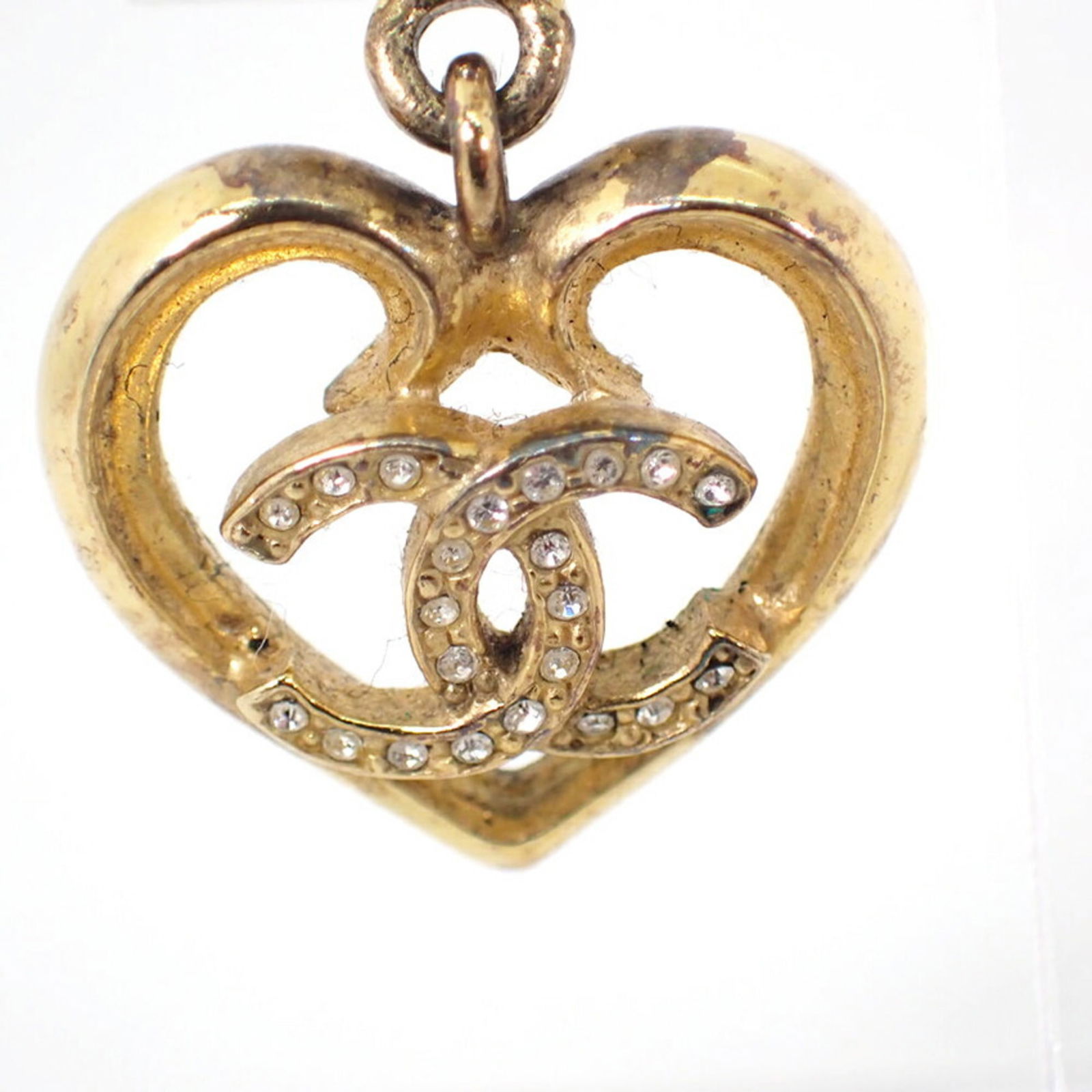 Brass Chanel Stud Earrings - 3