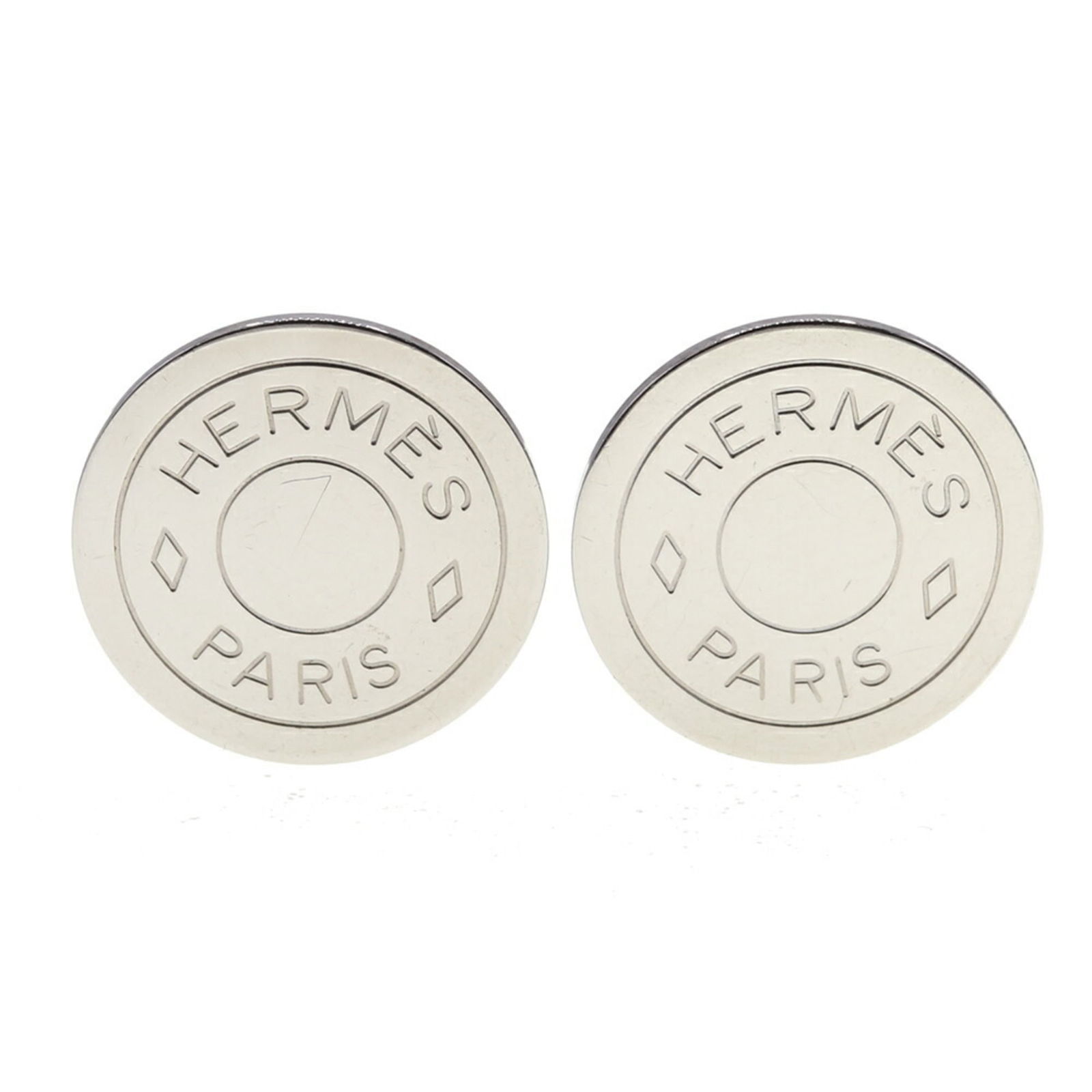 Metal Hermes Clip Earrings (1 of 10)