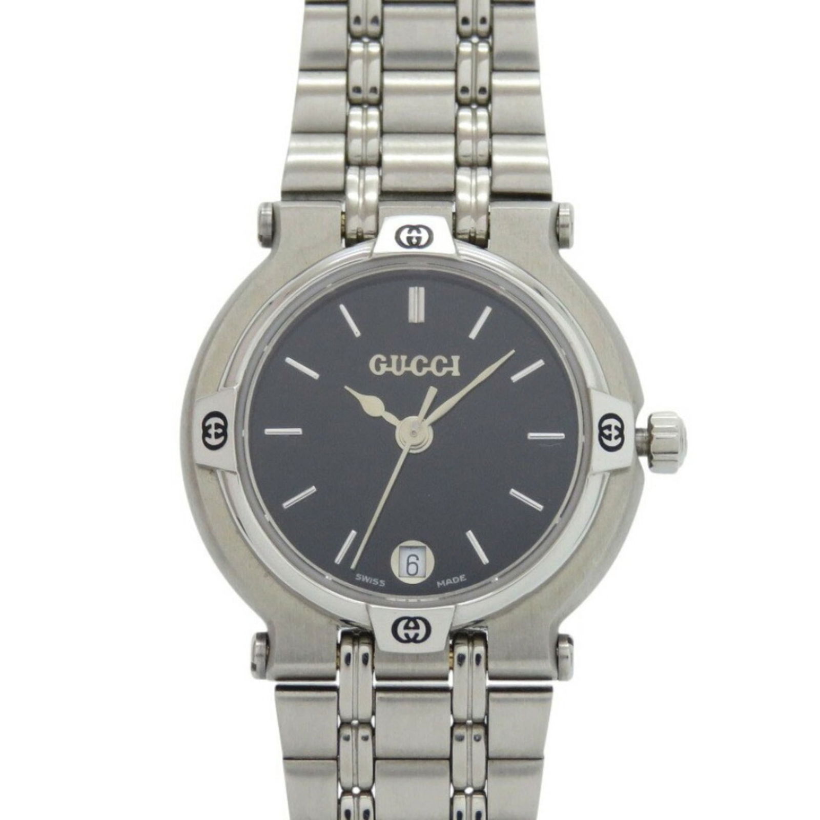 Wristwatch Gucci: Wristwatch Gucci This listing features Wristwatch Gucci. Item specifics are provided below. Item Specifics: Brand: Gucci Type: Wristwatch Gender: Women Material (Case): Stainless Steel Material