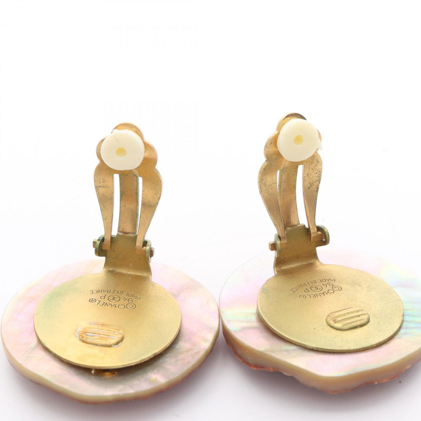 Shell Chanel Clip Earrings - 5