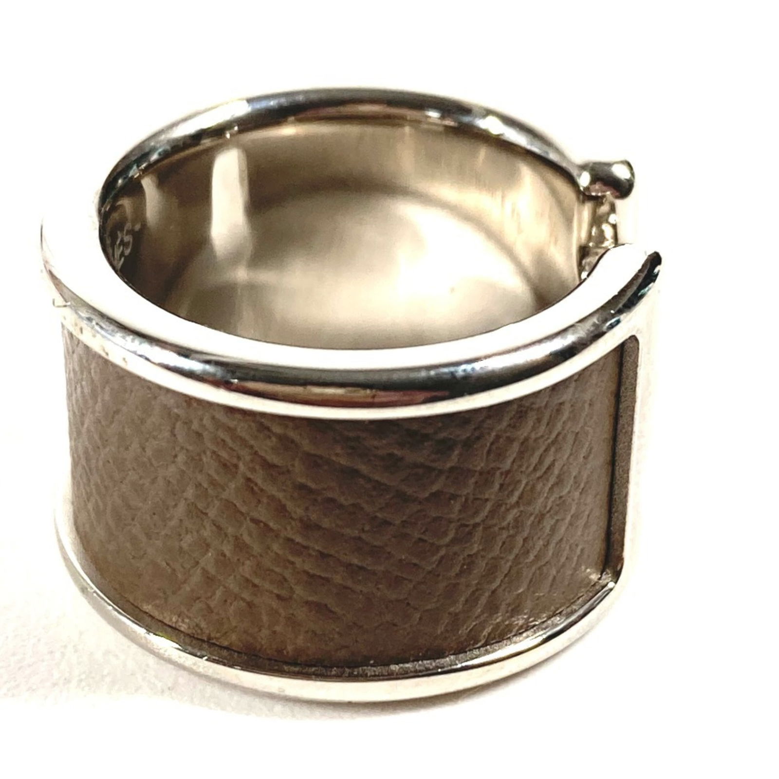 Leather Hermes Band Ring - 2