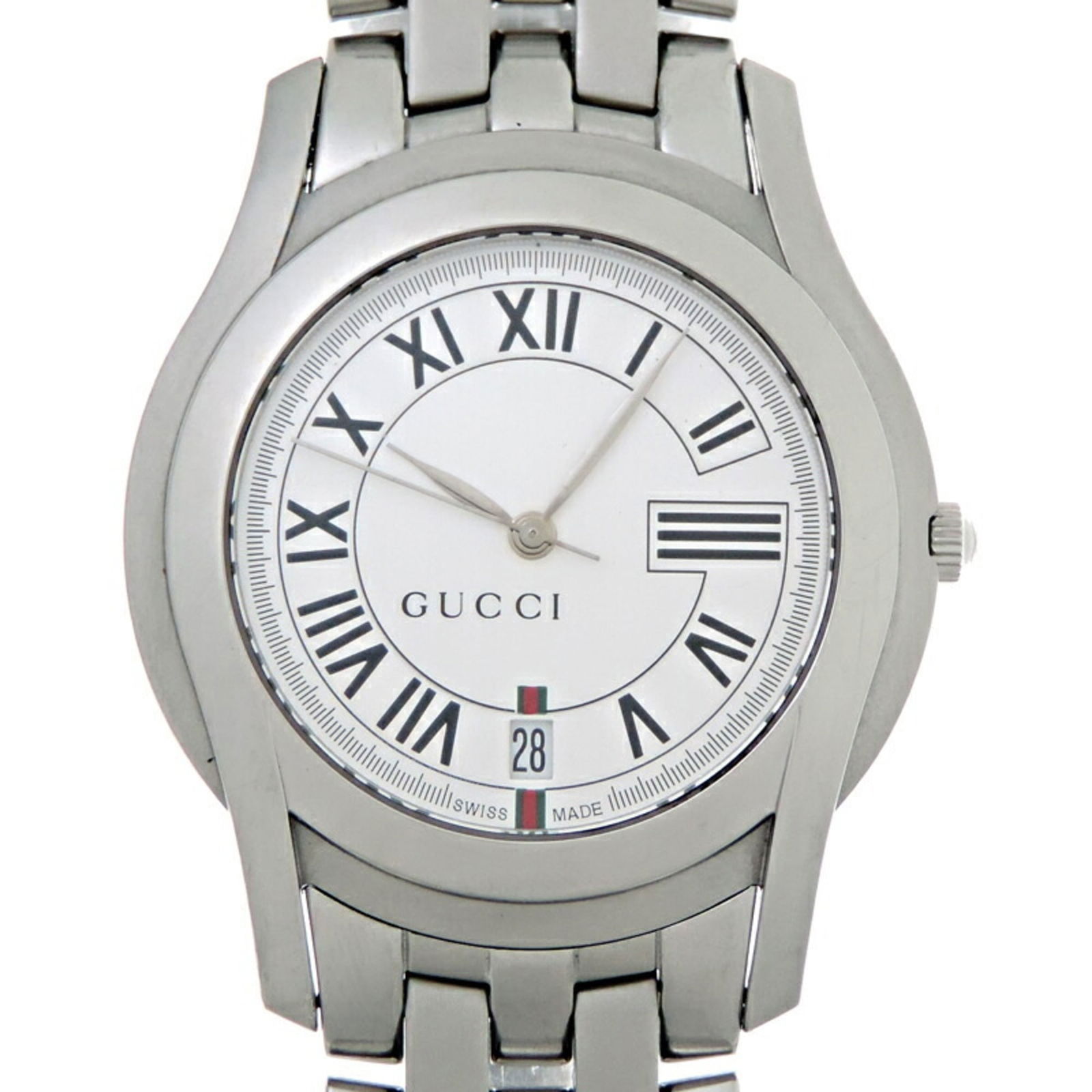 Wristwatch Gucci: Wristwatch Gucci This listing features Wristwatch Gucci. Item specifics are provided below. Item Specifics: Brand: Gucci Type: Wristwatch Gender: Men Display: Analog Material (Case): Stainless Steel M