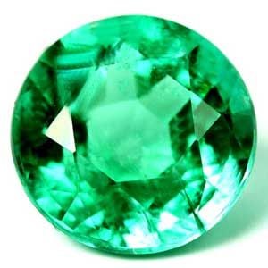 Loose Emerald Gemstone - Round 1.01ct Green SI (1 of 1)