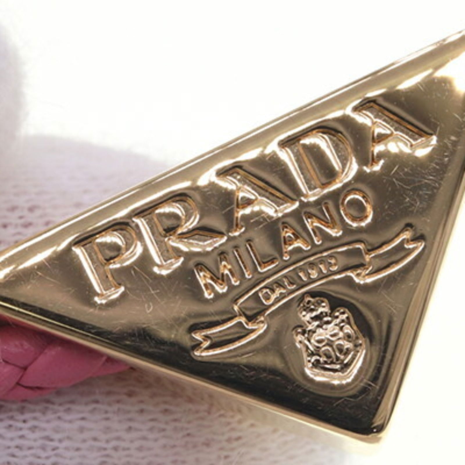 Metal - Prada Charm Bracelet Leather - 4