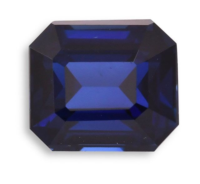 Loose Sapphire Gemstone - Emerald 1.25ct Blue EC (1 of 1)