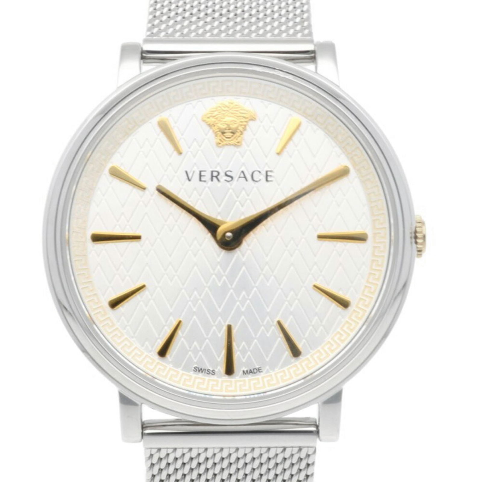 Wristwatch Versace: Wristwatch Versace This listing features Wristwatch Versace. Item specifics are provided below. Item Specifics: Brand: Versace Type: Wristwatch Gender: Men Material (Case): Stainless Steel Material (B