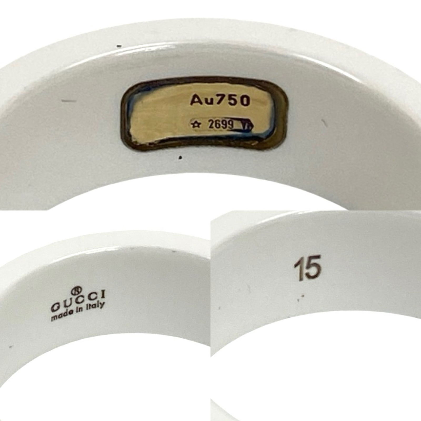 Ceramic Gucci Band Ring - 3