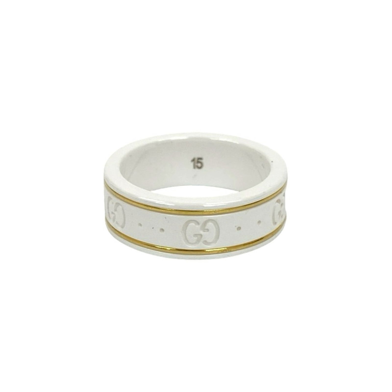 Ceramic Gucci Band Ring - 6