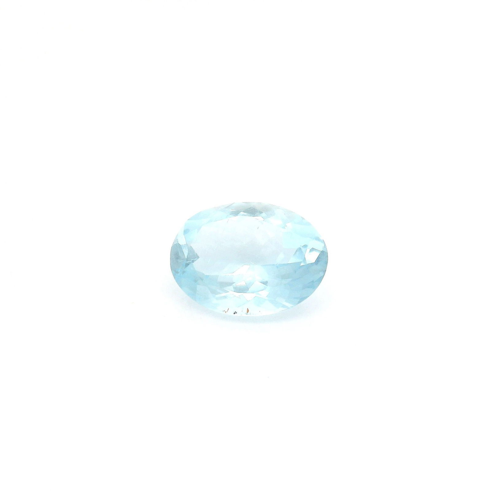 Loose Aquamarine Gemstone - GSI Oval 1.07ct Blue SI (1 of 1)