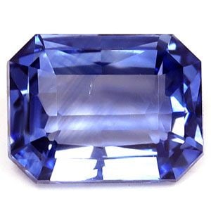 Loose Sapphire Gemstone - Emerald 1.22ct Blue SI (1 of 1)