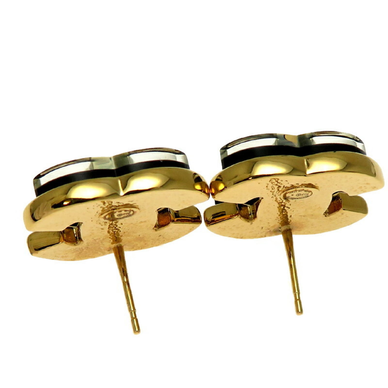 Plastic - Chanel Stud Earrings Gold Plating - 6