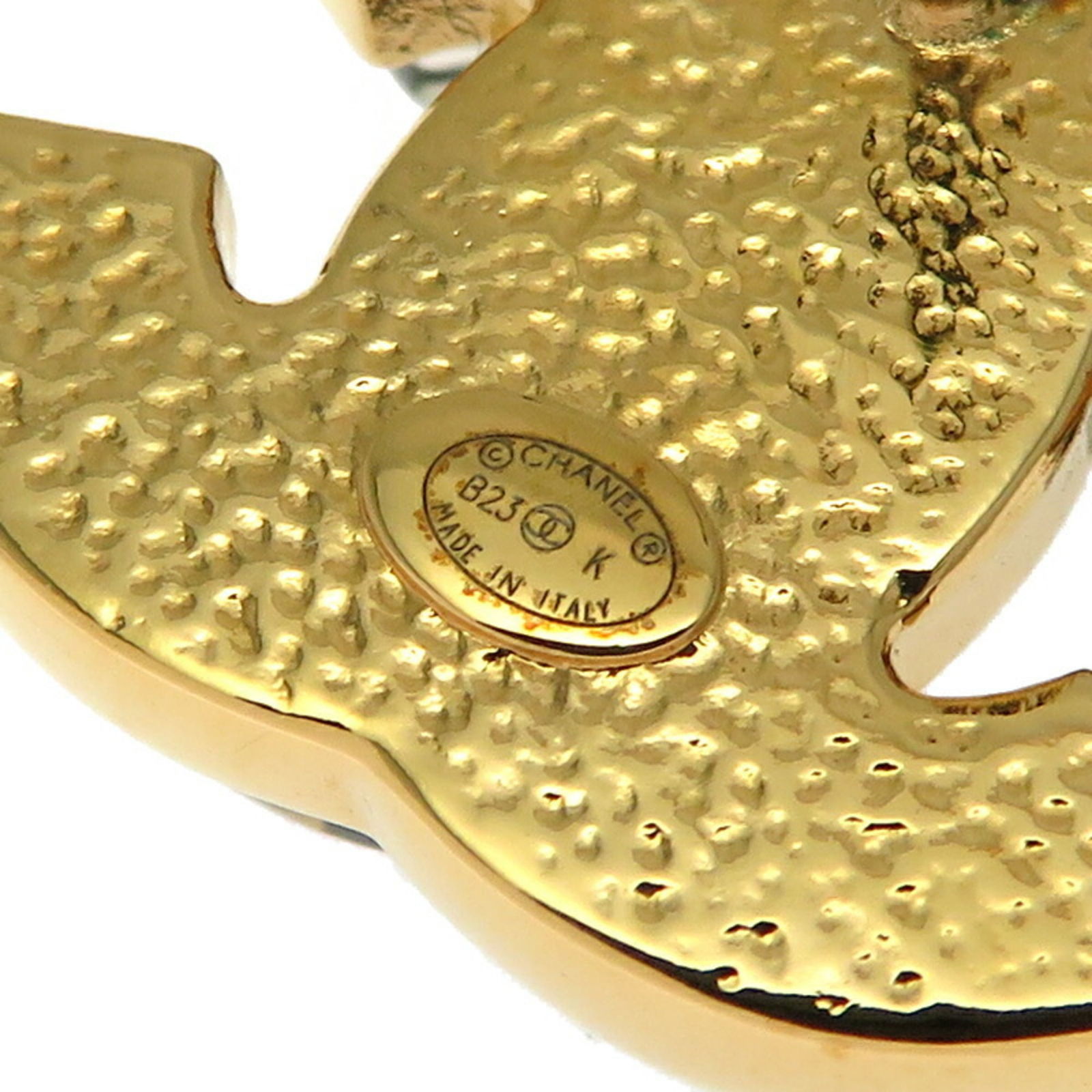 Plastic - Chanel Stud Earrings Gold Plating - 8