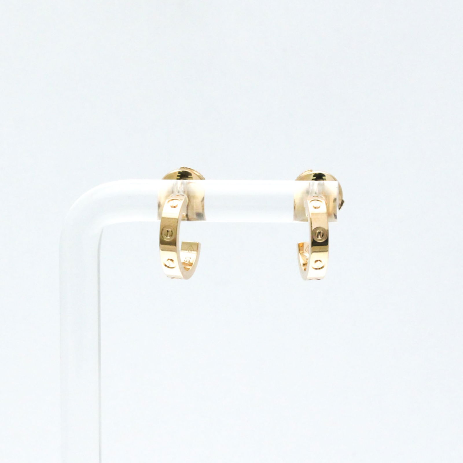 (18K) Cartier Half Hoop Earrings Pink Gold: (18K) Cartier Half Hoop Earrings Pink Gold This listing features (18K) Cartier Half Hoop Earrings Pink Gold. Item specifics are provided below. Item Specifics: Brand: Cartier Type: Half Hoop Earrings