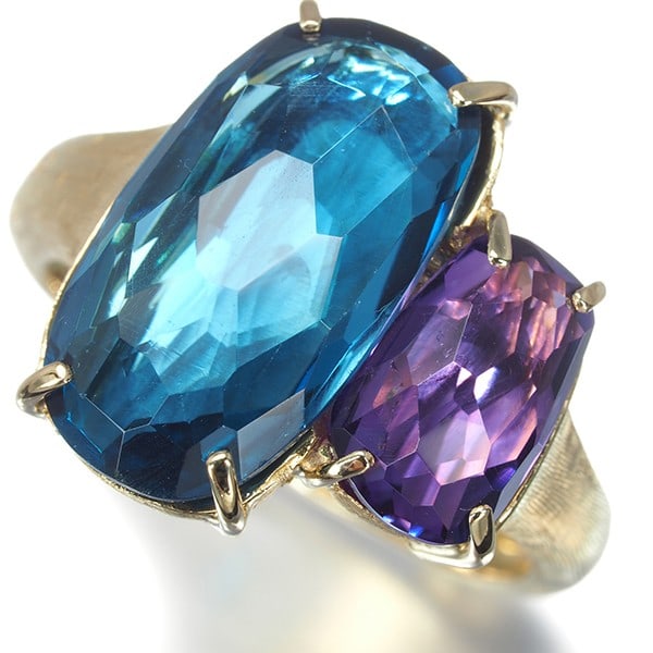 Gold Marco Bicego Ring Topaz Amethyst Murano Us7.25 18K 750 Yellow: Gold Marco Bicego Ring Topaz Amethyst Murano Us7.25 18K 750 Yellow This listing features Gold Marco Bicego Ring Topaz Amethyst Murano Us7.25 18K 750 Yellow. Item specifics are provided below. Item
