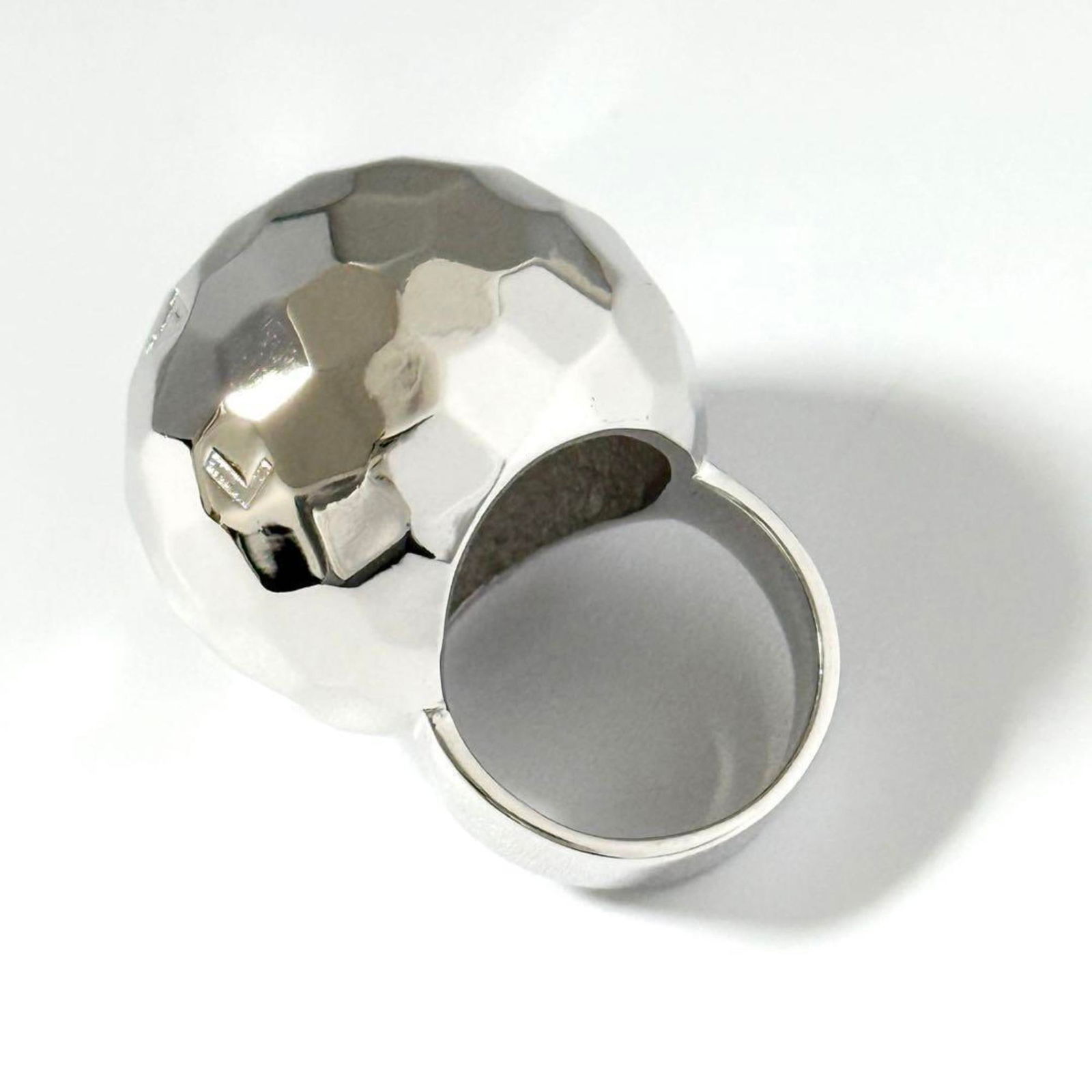 Silver Chanel Band Ring - 6
