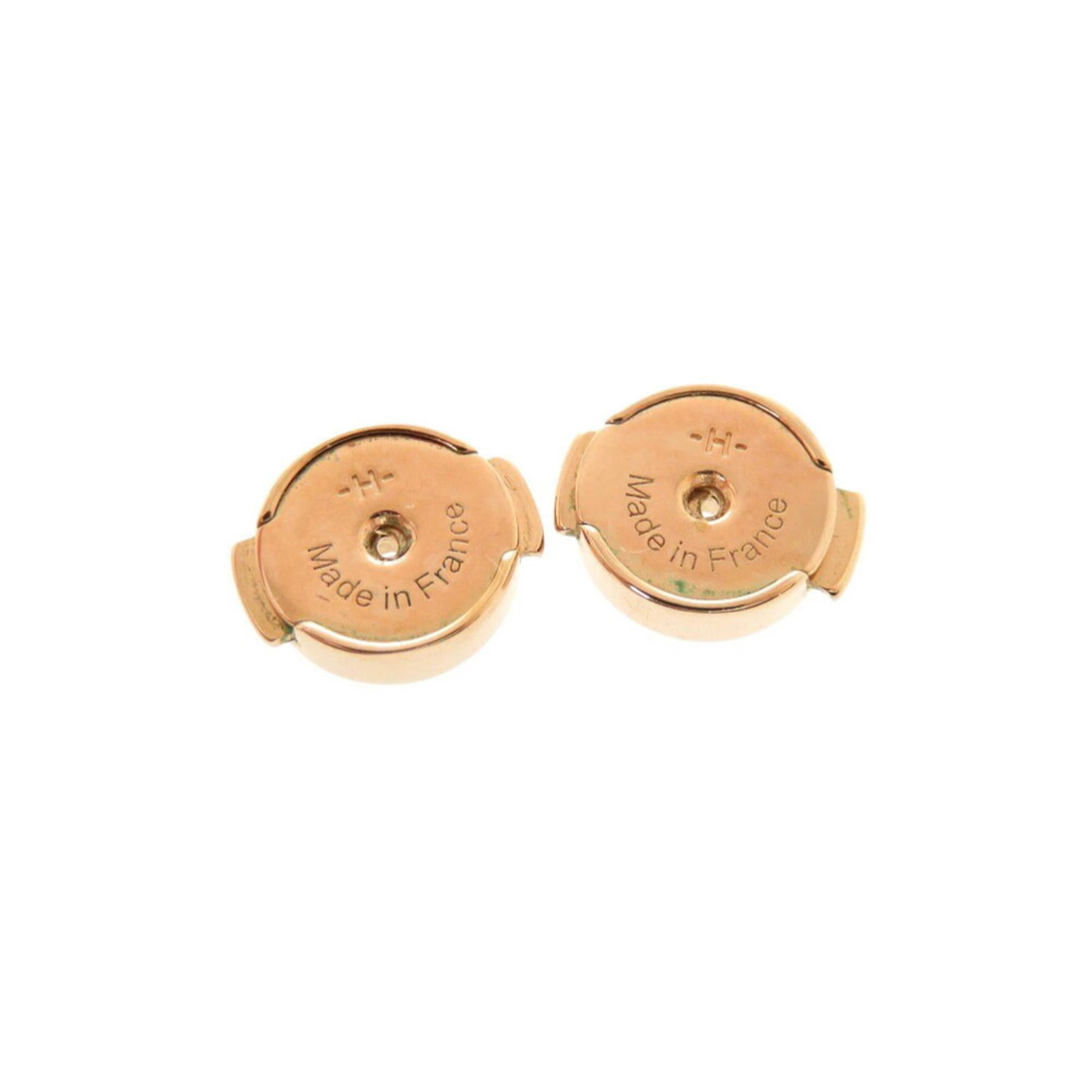Metal Hermes Stud Earrings - 8