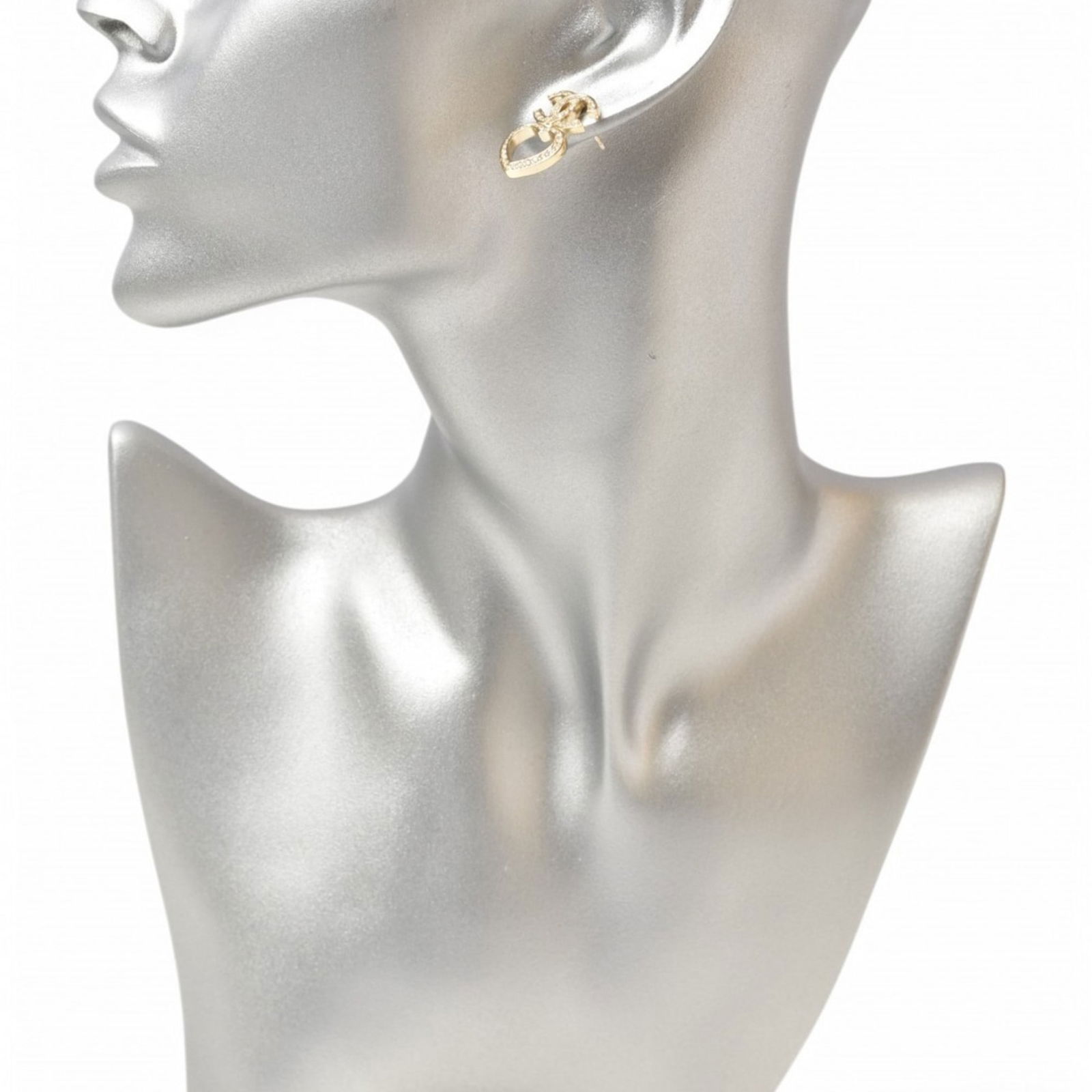 Plating Chanel Stud Earrings Gold - 6