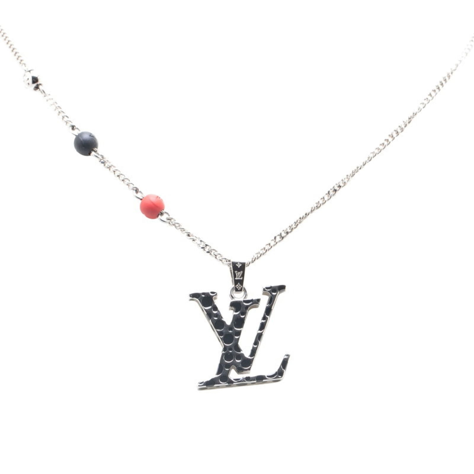 VUITTON Louis Vuitton x Yayoi Kusama LV Infinity Dot Necklace M01089 Silver Multicolor Metal Enamel: VUITTON Louis Vuitton x Yayoi Kusama LV Infinity Dot Necklace M01089 Silver Multicolor Metal Enamel Women's LOUIS This listing features VUITTON Louis Vuitton x Yayoi Kusama LV Infinity Dot Necklace