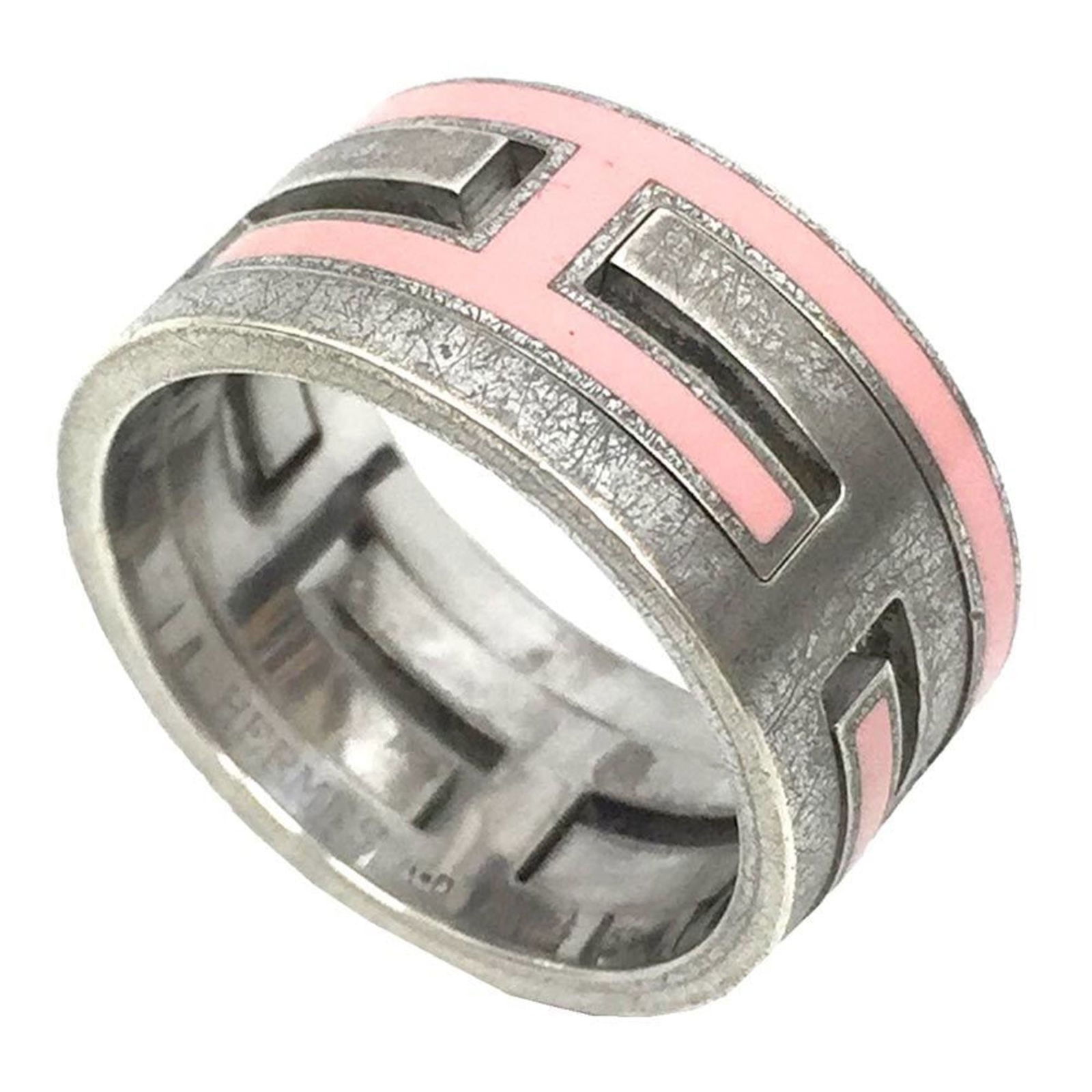 Silver 925 - Hermes Band Ring Lacquer (1 of 3)