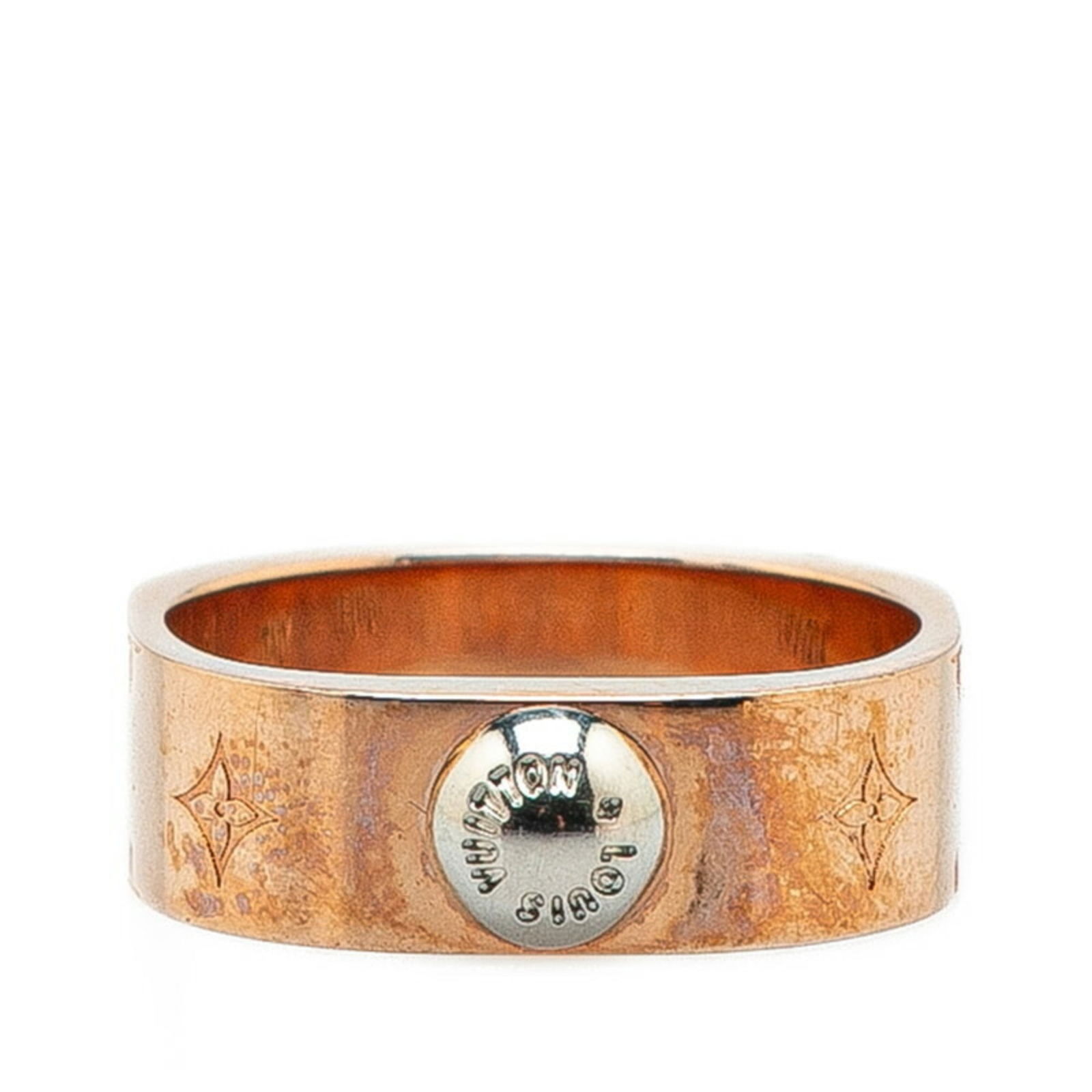 Metal - Louis Vuitton Band Ring Gold Plating (1 of 7)